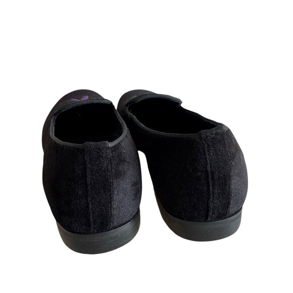 May Anthony Velvet loafers womens size 7 dancing grateful bears black shoes flat - Picture 12 of 15